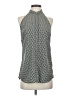 Sachin + Babi 100% Polyester Gray Sleeveless Blouse Size M - photo 1