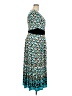 Perceptions Print Teal Casual Dress Size 18 - photo 4
