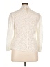 Gap Jacquard Ivory 3/4 Sleeve Blouse Size XL - photo 2