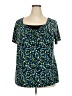 Kellwood Company Blue Short Sleeve Top Size 2X - photo 1
