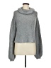 Shein 100% Acrylic Solid Gray Turtleneck Sweater Size M - photo 1