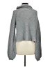 Shein 100% Acrylic Solid Gray Turtleneck Sweater Size M - photo 2
