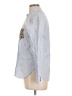 Equipment 100% Cotton Animal Print Stripes Blue Long Sleeve Button-Down Shirt Size L - photo 5