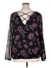 Torrid 100% Polyester Black 3/4 Sleeve T-Shirt Size 1X (1) - photo 2