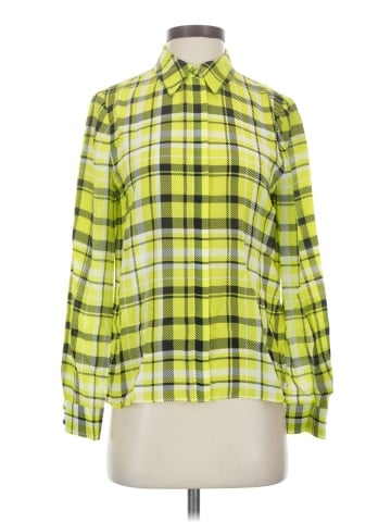 Alice + Olivia Long Sleeve Silk Top (view 1)