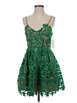 self portrait green floral dress Self-Portrait Floral Tiered Chiffon Midi Dress in Mint main image 0