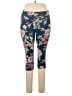 Torrid Floral Blue Active Pants Size 2X Plus (2) - photo 1
