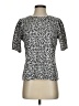MELLODAY Animal Print Silver Short Sleeve Top Size S - photo 1
