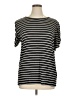 Lularoe Stripes Black Short Sleeve Top Size XL - photo 1