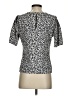 MELLODAY Animal Print Silver Short Sleeve Top Size S - photo 2