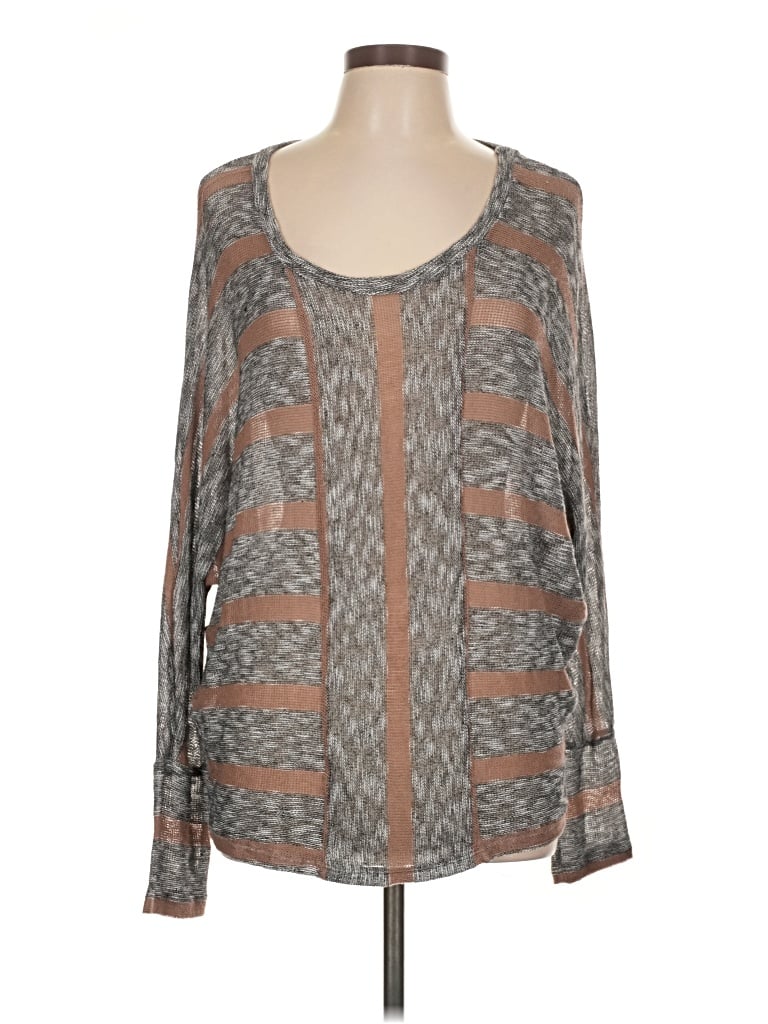Pre-owned Laila Jayde Cardigan Sweater In Gray
