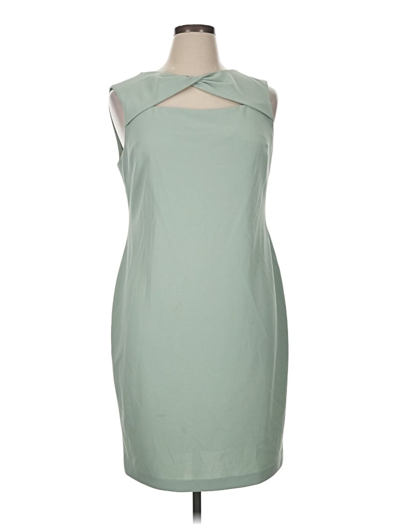 Pre-owned Calvin Klein Cocktail Dress In Green