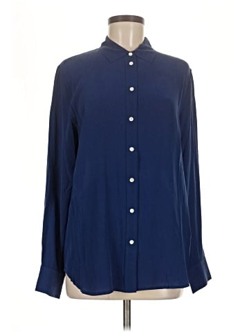 Everlane Long Sleeve Silk Top (view 1)