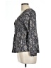 Lucky Brand Gray 3/4 Sleeve Blouse Size L - photo 5
