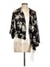 Rachael & Chloe 100% Polyester Black Kimono Size L - photo 1