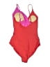 Summersalt Color Block Red One Piece Swimsuit Size 14LT - photo 2