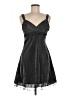 Ruby Rox Metallic Silver Cocktail Dress Size M - photo 1