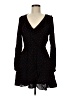 Express 100% Rayon Polka Dots Black Casual Dress Size M - photo 1