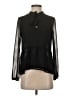 Express 100% Polyester Black Long Sleeve Blouse Size S - photo 1