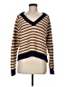Madewell 100% Cotton Stripes Brown Pullover Sweater Size M - photo 1