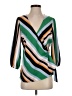 Bar III 100% Polyester Green 3/4 Sleeve Blouse Size S - photo 1