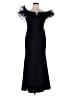 Xscape 100% Polyamide Black Cocktail Dress Size 16 - photo 1