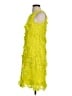 Nina Leonard 100% Polyester Yellow Cocktail Dress Size XS - photo 5