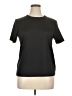 Susan Graver Solid Black Active T-Shirt Size XL - photo 1