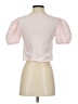 ABound 100% Cotton Pink Short Sleeve Blouse Size XXS - photo 2
