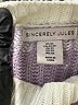 Sincerely Jules Stripes Purple Pullover Sweater Size XS - photo 7
