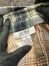 Just Polly Plaid Brown Long Sleeve Blouse Size XL - photo 7