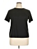 Susan Graver Solid Black Active T-Shirt Size XL - photo 1