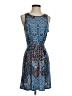 BCBGeneration Paisley Blue Casual Dress Size S - photo 1