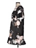 Unbranded Floral Black Casual Dress Size L - photo 5