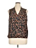 Nine Britton 100% Polyester Brown Sleeveless Blouse Size XL - photo 1