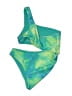 Devon Windsor Tie-dye Green One Piece Swimsuit Size M - photo 2
