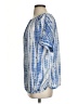 MICHAEL Michael Kors 100% Polyester Tie-dye Blue Short Sleeve Blouse Size S - photo 5
