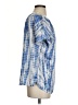MICHAEL Michael Kors 100% Polyester Tie-dye Blue Short Sleeve Blouse Size S - photo 4