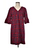 Draper James Plaid Red Casual Dress Size 8 - photo 1