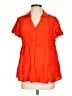 Torrid 100% Rayon Orange Short Sleeve Blouse Size Med Plus (00) - photo 1