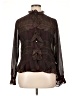 Chaps 100% Polyester Brown Long Sleeve Blouse Size XL - photo 1