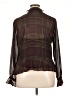 Chaps 100% Polyester Brown Long Sleeve Blouse Size XL - photo 2