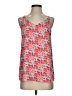 Ann Taylor LOFT 100% Polyester Red Sleeveless Blouse Size S - photo 1