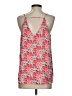 Ann Taylor LOFT 100% Polyester Red Sleeveless Blouse Size S - photo 2