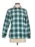 L.L.Bean Plaid Green Long Sleeve Button-Down Shirt Size M (petite) - photo 1
