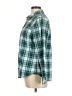 L.L.Bean Plaid Green Long Sleeve Button-Down Shirt Size M (petite) - photo 5