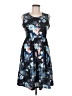 Unbranded Floral Blue Cocktail Dress Size M - photo 1