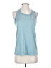 Nike 100% Polyester Blue Active Tank Size S - photo 1