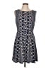 BCBGMAXAZRIA Tweed Blue Casual Dress Size L - photo 1