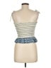 Storia Blue Ivory Sleeveless Blouse Size M - photo 2